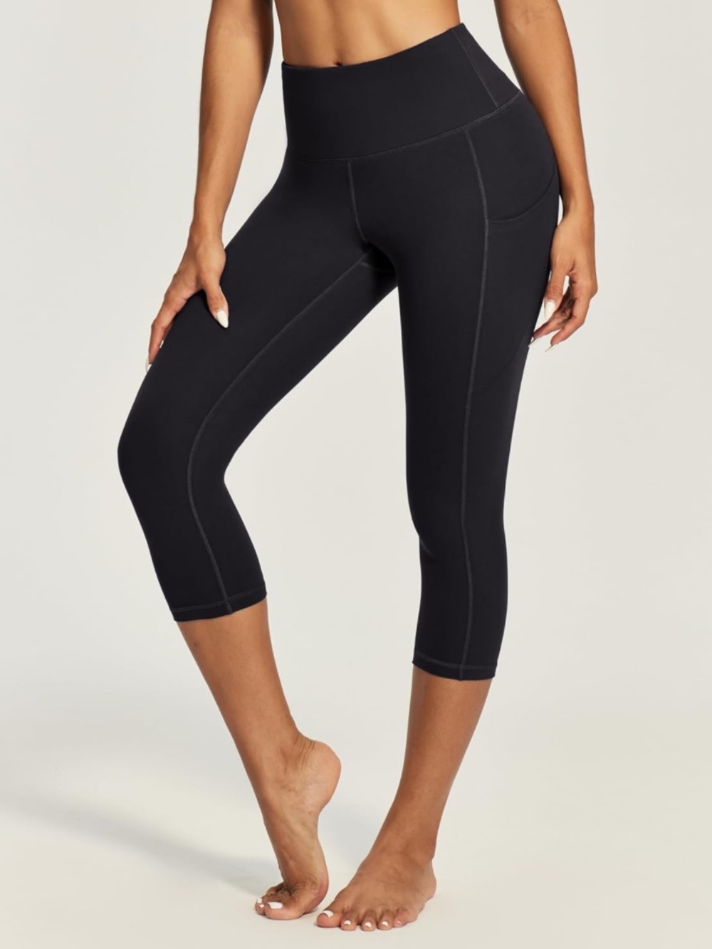 Capri Leggings for Women with Pockets High Waisted Yoga Pants, Sixe XL NWT